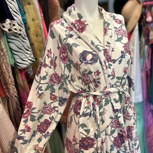 90s Floral Robe